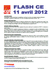 Télécharger le flash ce du 11 avril 2012